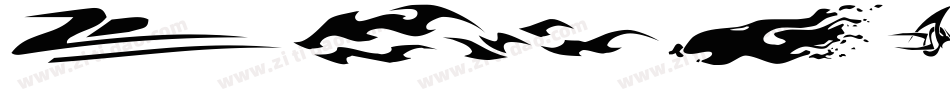Vehicle Decals Flames Art字体转换